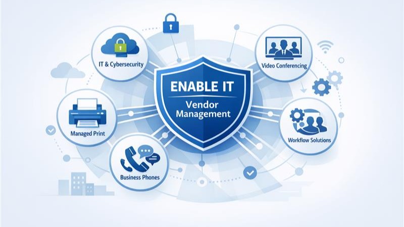 Enable IT Services helps Perth businesses simplify technology through vendor management, converged IT services, cybersecurity, print, phones and workplace technology support.