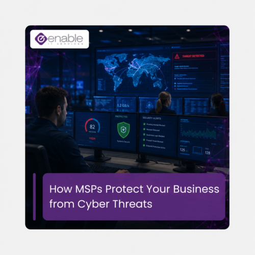 Cyber security operations centre monitoring business cyber threats and managed IT protection